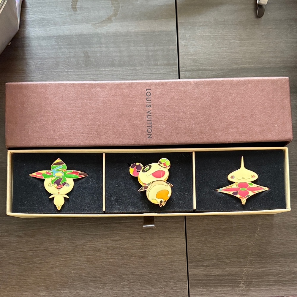 Louis Vuitton Multicolor Enamel Pin